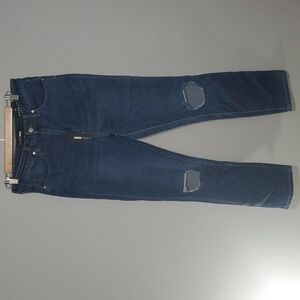 Fashion Nova jeans size 11 blue lots of love ripped skinny distressed nwt New
